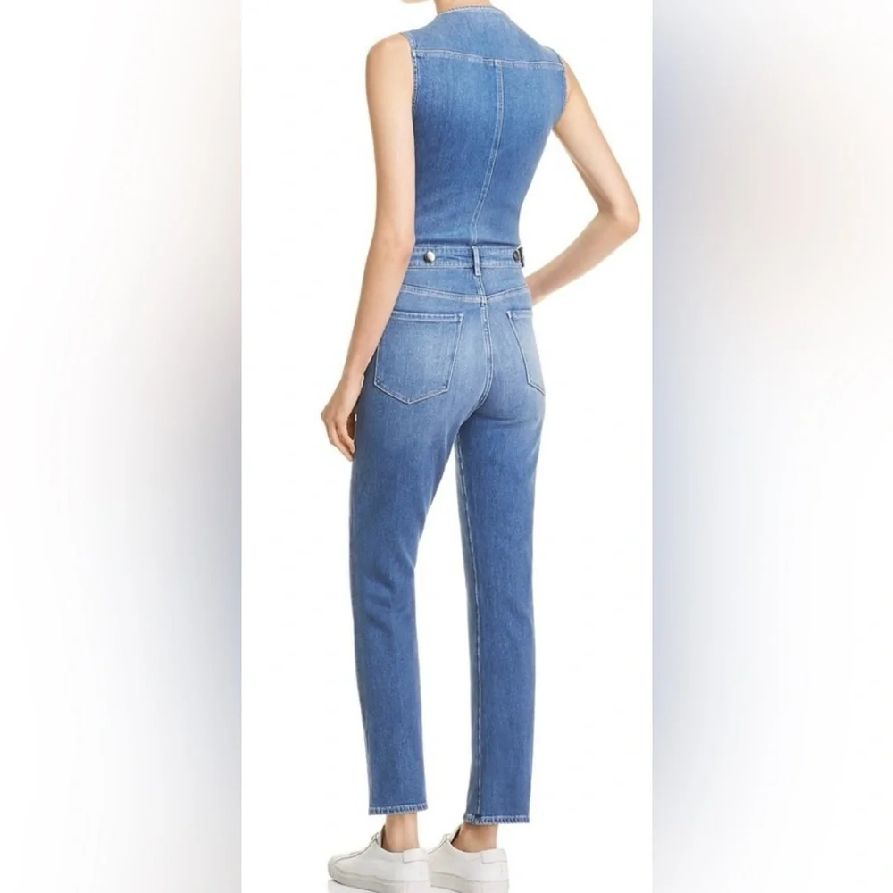 Frame Denim Blue Jeans Women's Le Slender Jumpsuit Overalls Size Medium 27 - Picture 3 of 12